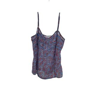 Kimchi Blue Womens Crop Top Sheer Sleeveless Multicolor Floral Size Small
